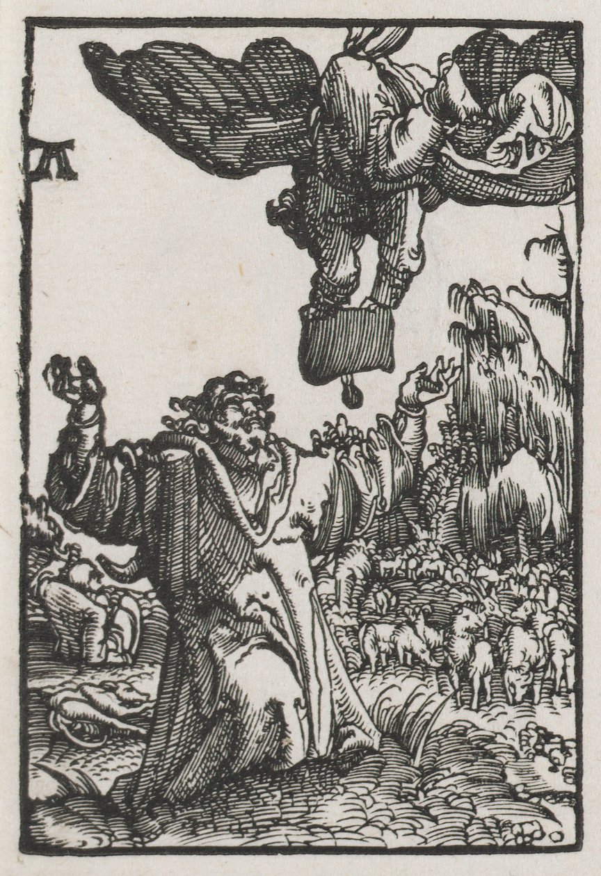 Az ember bukása és megváltása: Az angyal üzenete Joachimnak alkotó: Albrecht Altdorfer