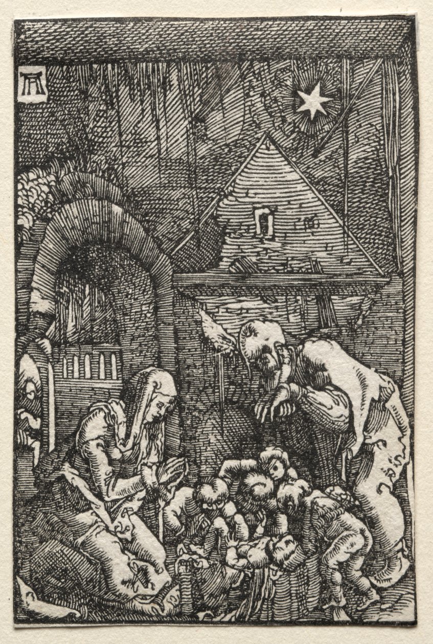 Az ember bukása és megváltása: A születés, c. 1515. alkotó: Albrecht Altdorfer