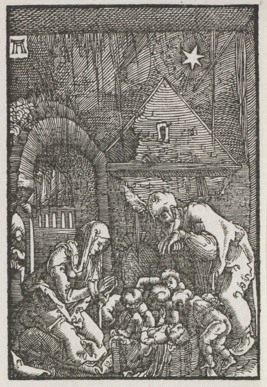 Az ember bukása és megváltása: A születés, c. 1515. alkotó: Albrecht Altdorfer
