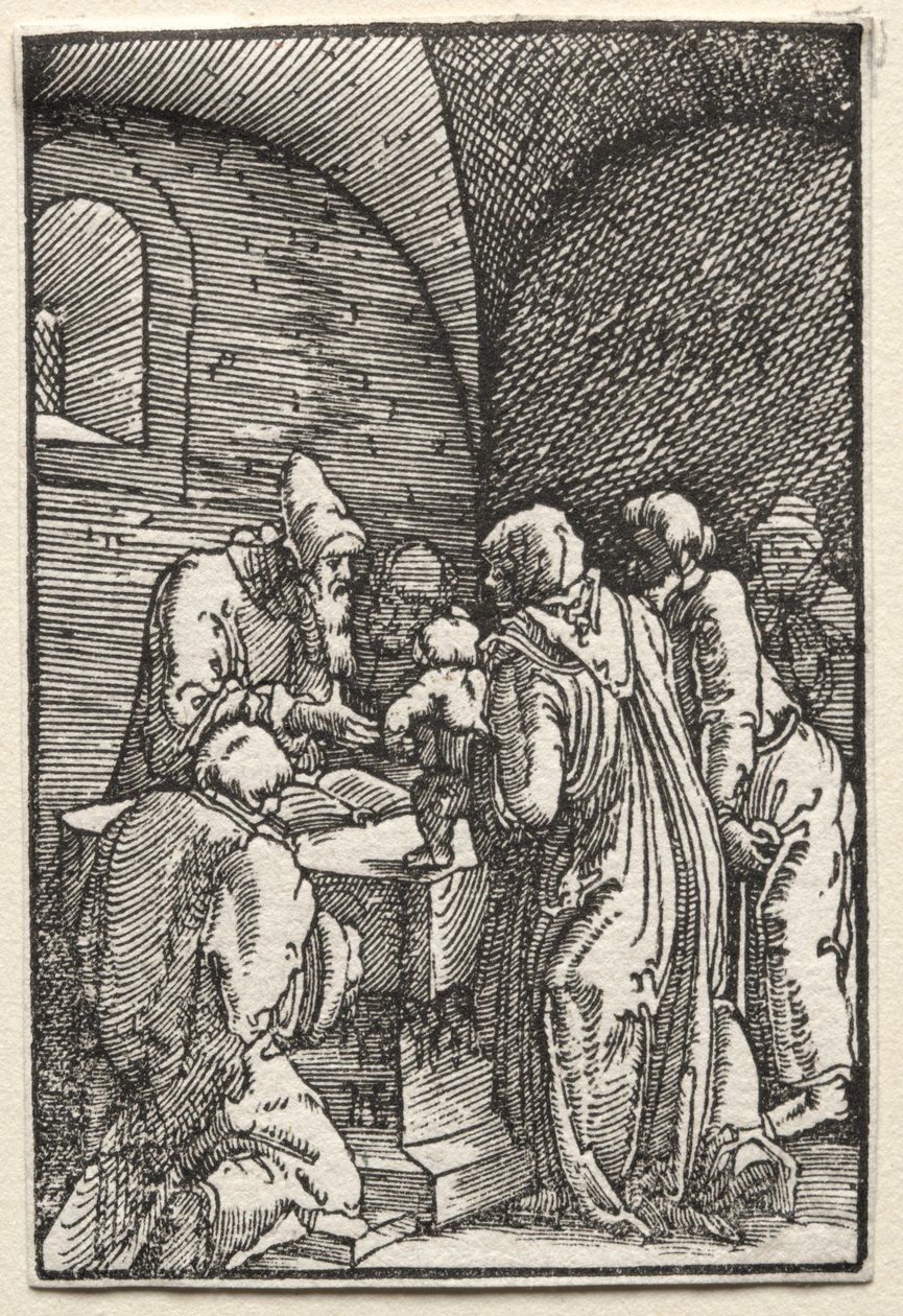 Az ember bukása és megváltása: Krisztus bemutatása a templomban alkotó: Albrecht Altdorfer