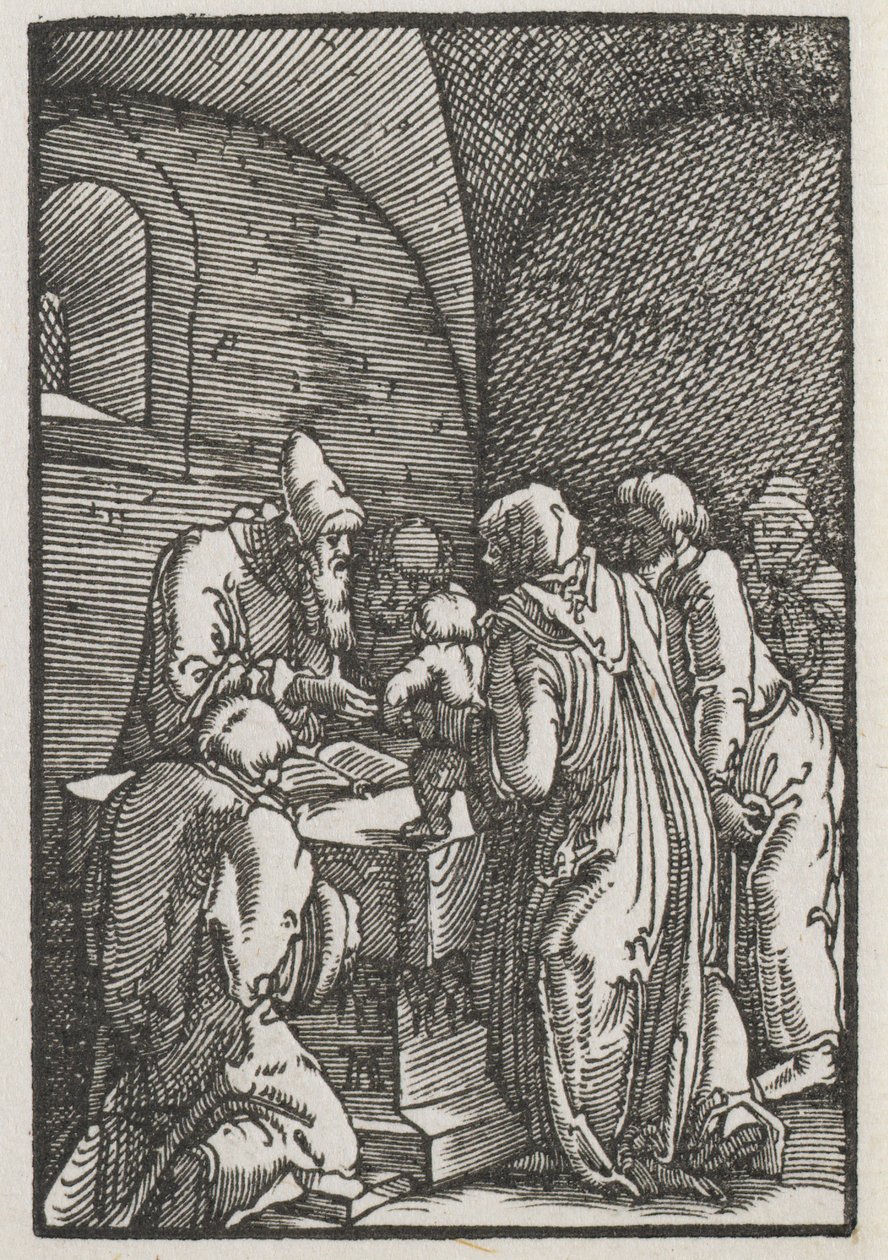 Az ember bukása és megváltása: Krisztus bemutatása a templomban alkotó: Albrecht Altdorfer