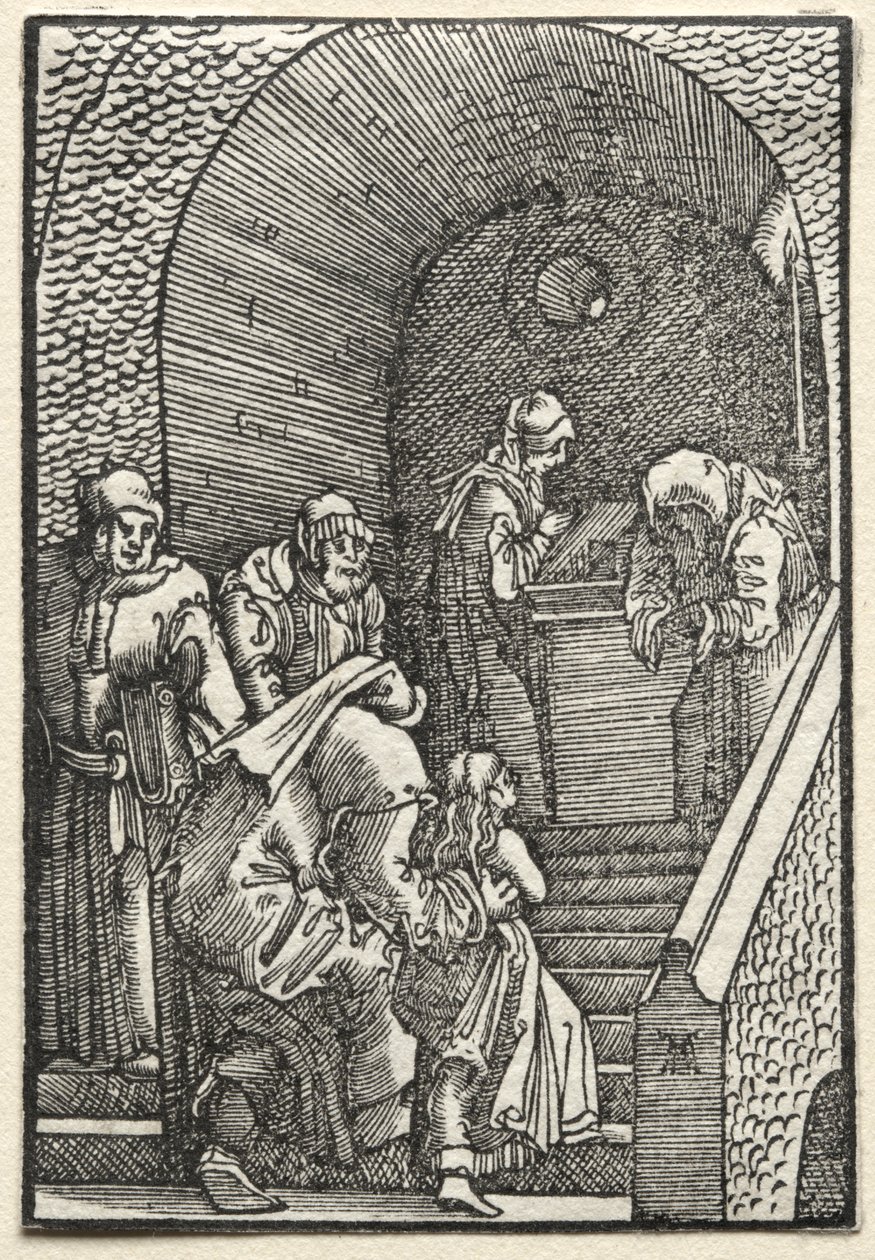 Az ember bukása és megváltása: A Szűz bemutatása a templomban alkotó: Albrecht Altdorfer