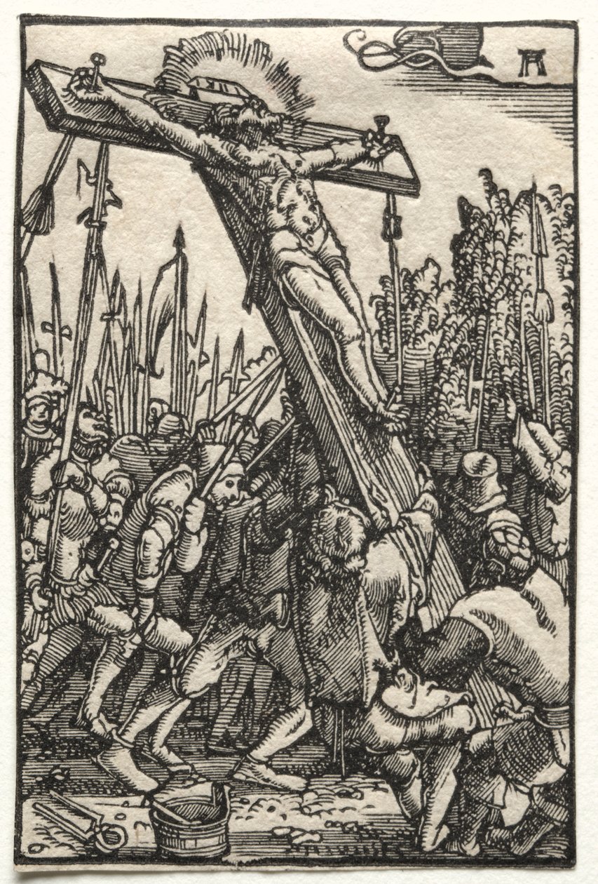 Az ember bukása és megváltása: A keresztfelemelés alkotó: Albrecht Altdorfer