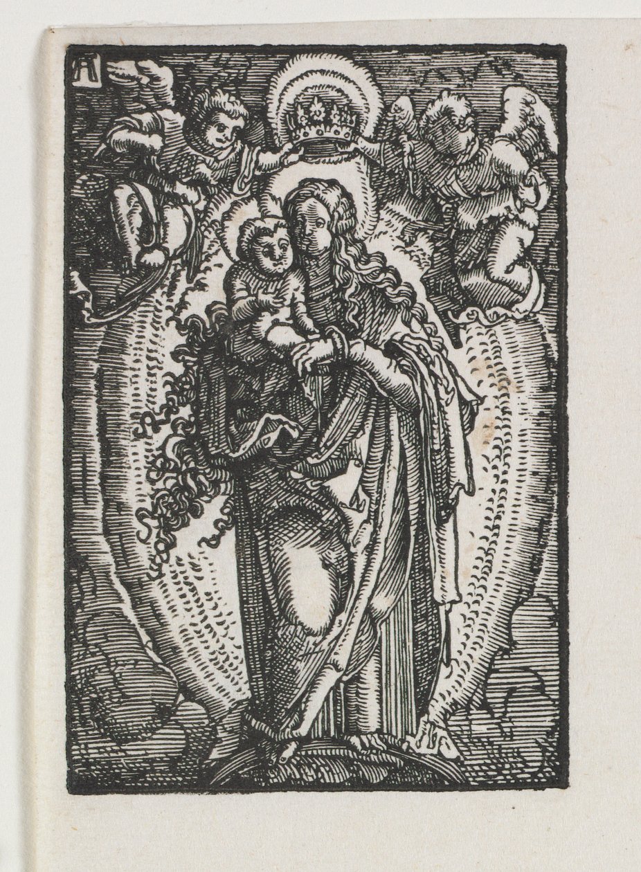 Az ember bukása és megváltása: A Szűz, mint a mennyek királynője alkotó: Albrecht Altdorfer
