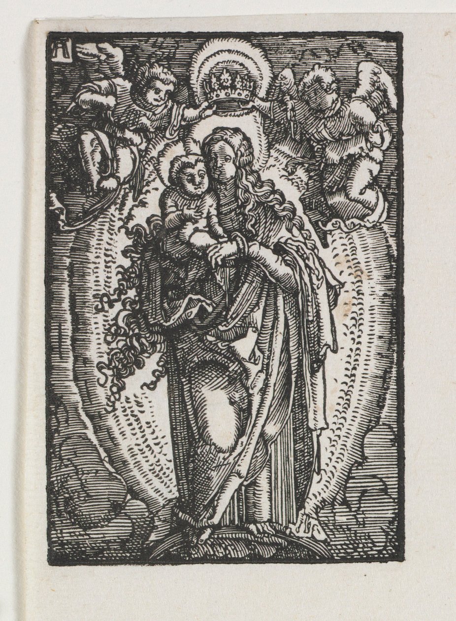 Az ember bukása és megváltása: A Szűz, mint a mennyek királynője, c. 1513. alkotó: Albrecht Altdorfer