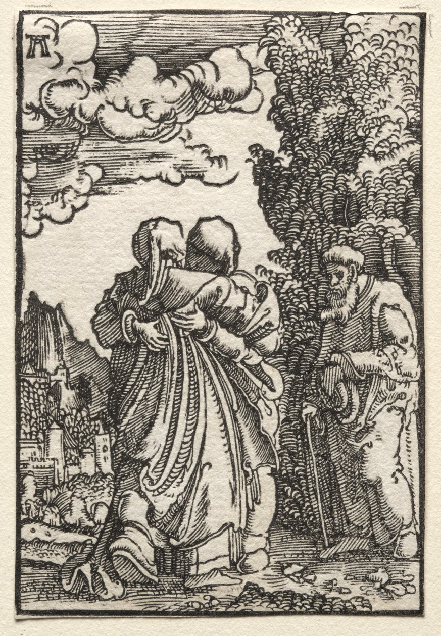 Az ember bukása és megváltása: A látogatás alkotó: Albrecht Altdorfer