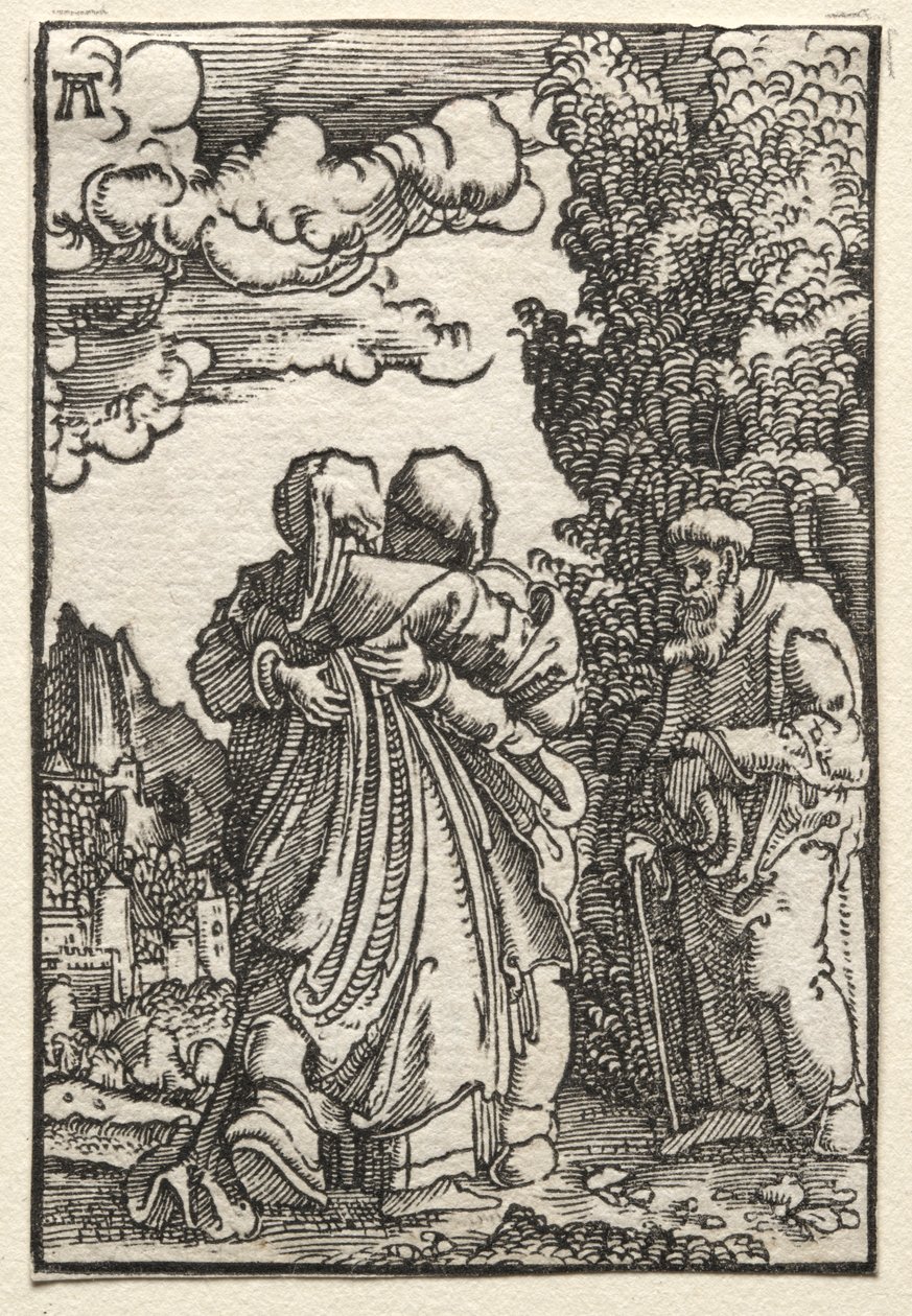 Az ember bukása és megváltása: A látogatás c. 1515. alkotó: Albrecht Altdorfer