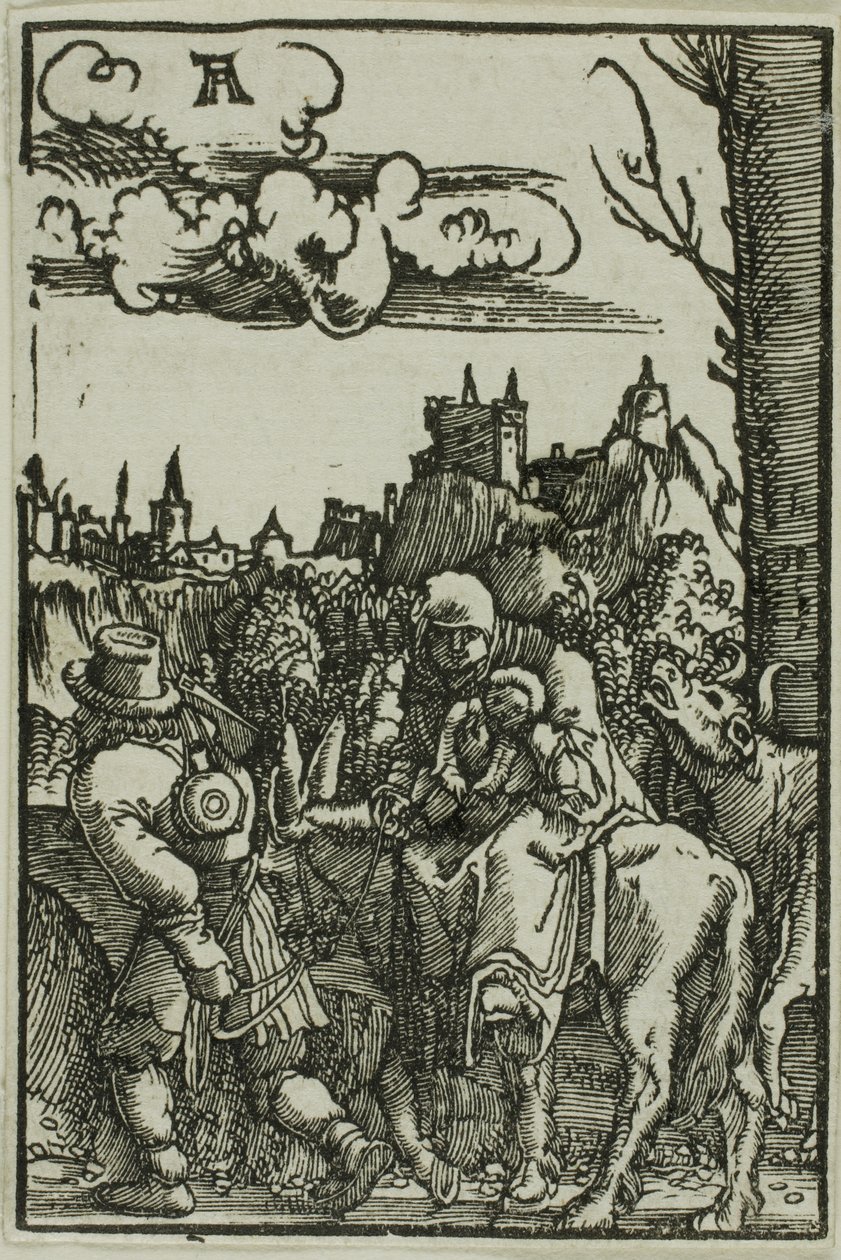 Repülés Egyiptomba, Az ember bukásából és megváltásából alkotó: Albrecht Altdorfer