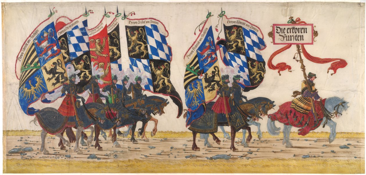 A német hercegek, 1515 körül alkotó: Albrecht Altdorfer