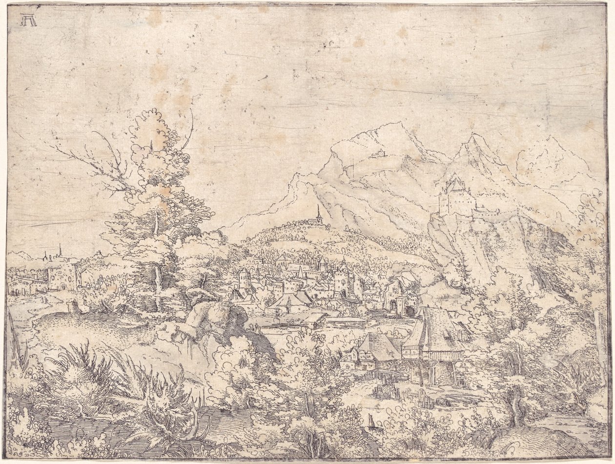 A Nagy Táj a Vízimalommal alkotó: Albrecht Altdorfer