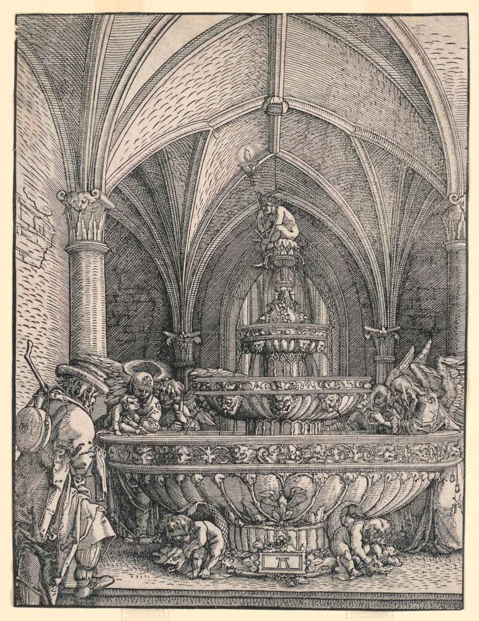 A Szent Család Egyiptomba menekül alkotó: Albrecht Altdorfer