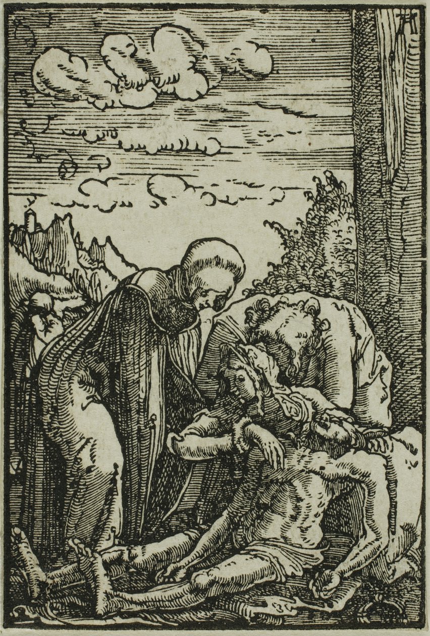 A Szűz siralma, Az ember bukásából és megváltásából alkotó: Albrecht Altdorfer