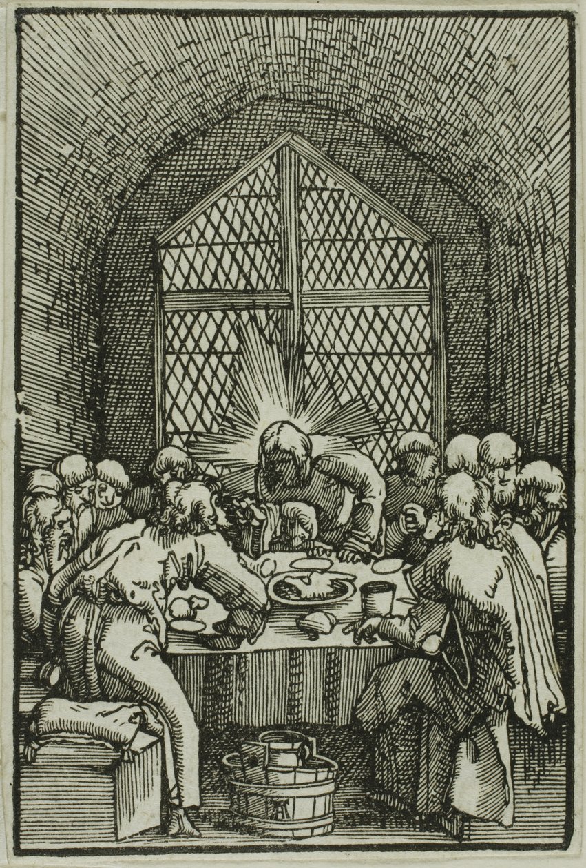 Az utolsó vacsora, Az ember bukásából és megváltásából alkotó: Albrecht Altdorfer