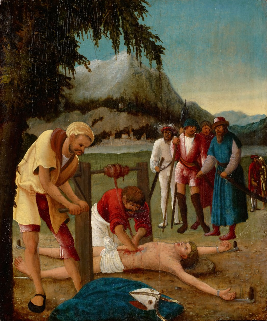 Szent Erasmus vértanúsága, 1518-20 alkotó: Albrecht Altdorfer