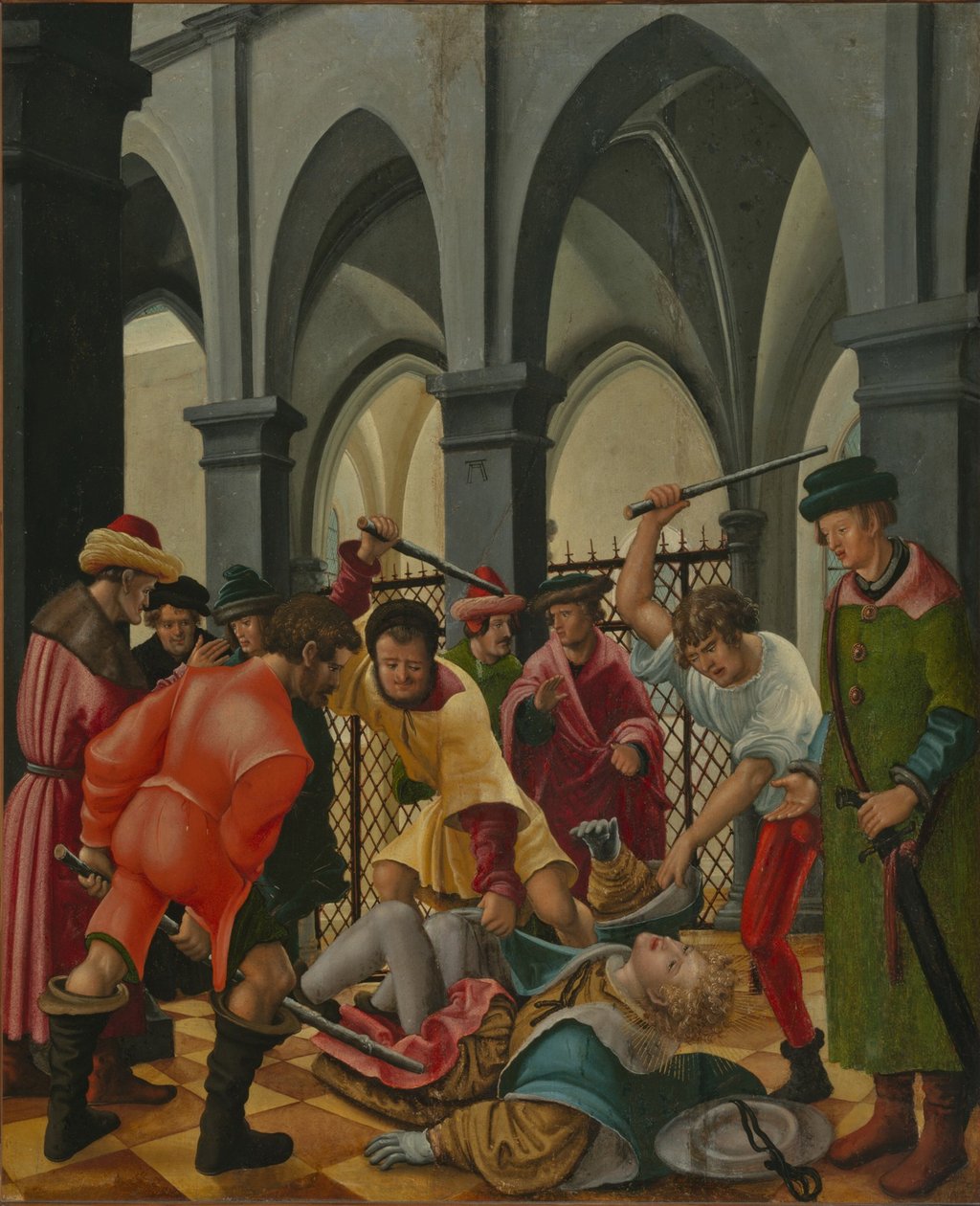 Szent Flórián vértanúsága, kb. 1516-1520. alkotó: Albrecht Altdorfer