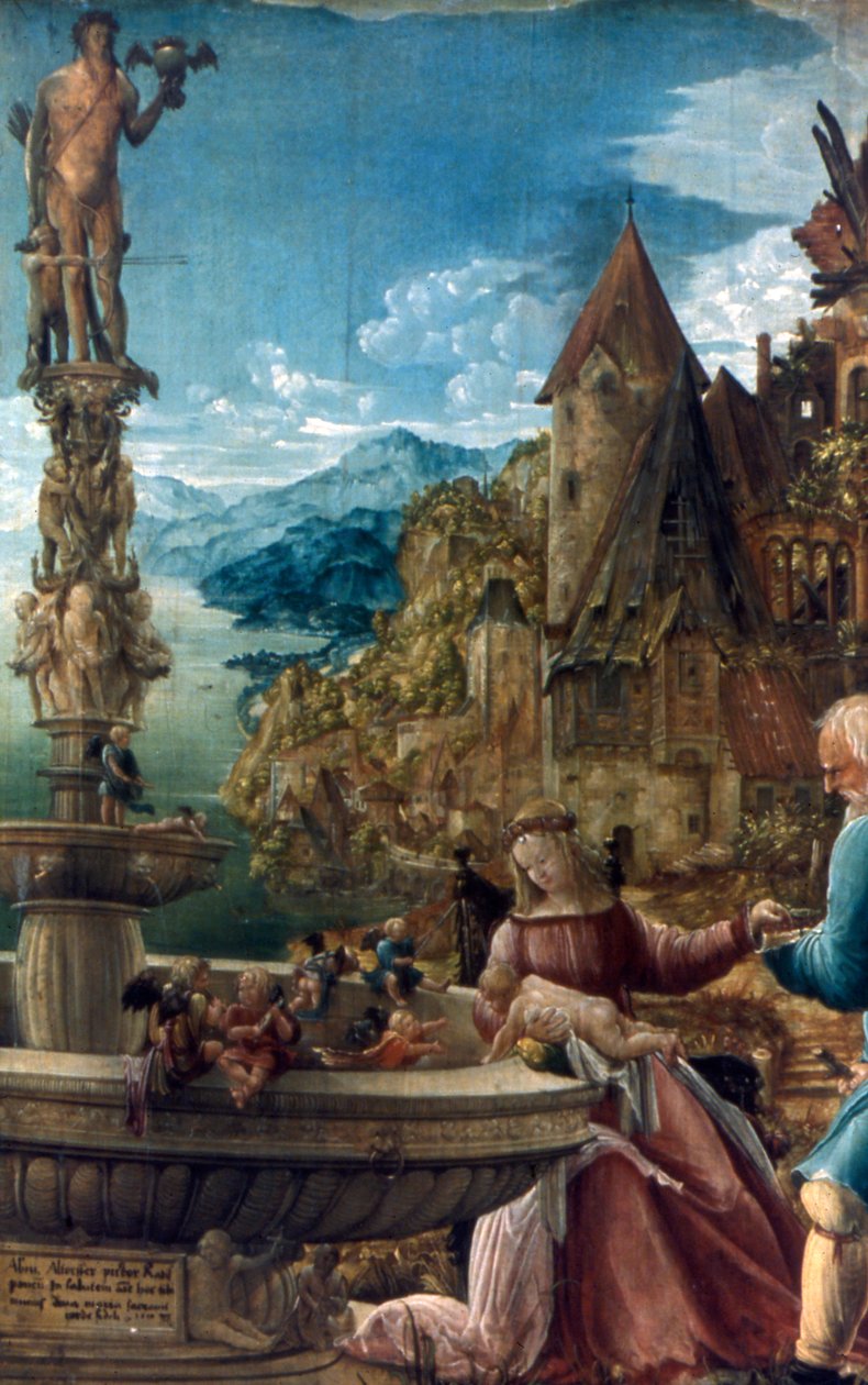 A többiek az egyiptomi repülésben, 1510 alkotó: Albrecht Altdorfer