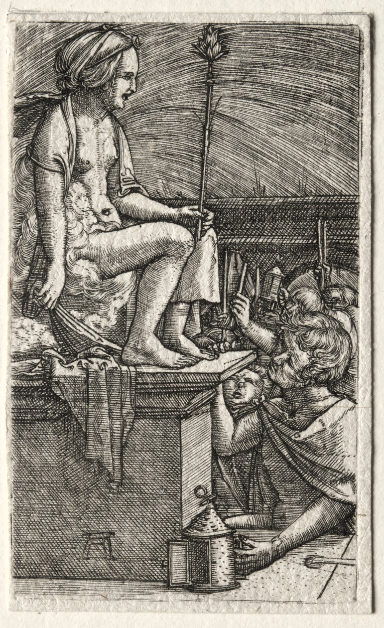 A római udvarhölgy vagy Vergilius varázsló bosszúja alkotó: Albrecht Altdorfer