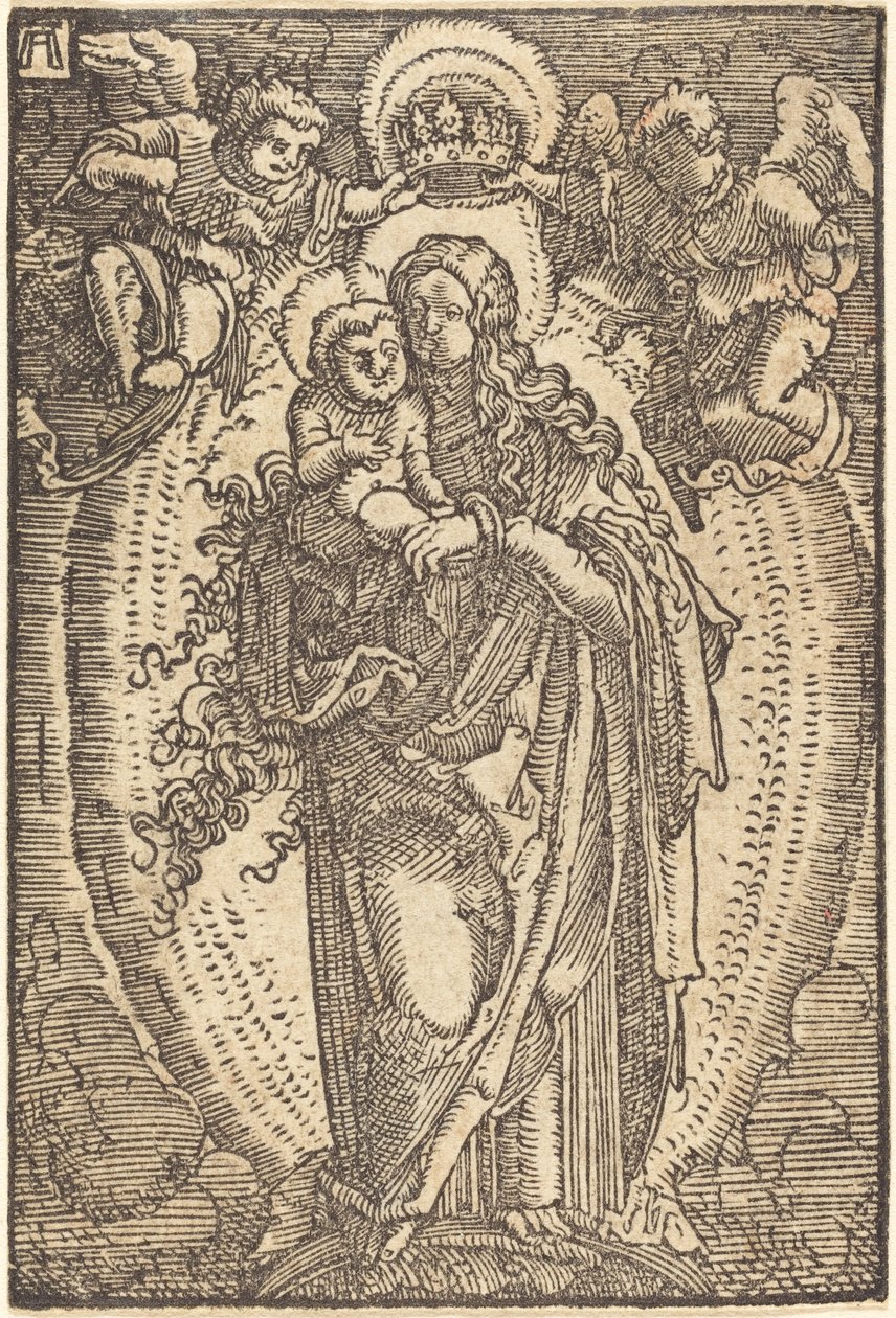 Az angyalok által megkoronázott Szűz alkotó: Albrecht Altdorfer