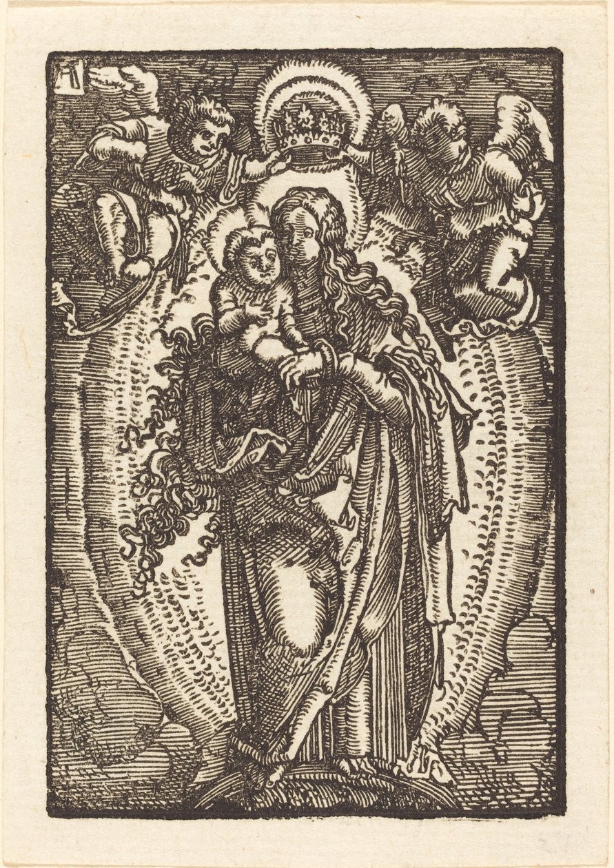 A Szűz, mint a mennyek királynője alkotó: Albrecht Altdorfer