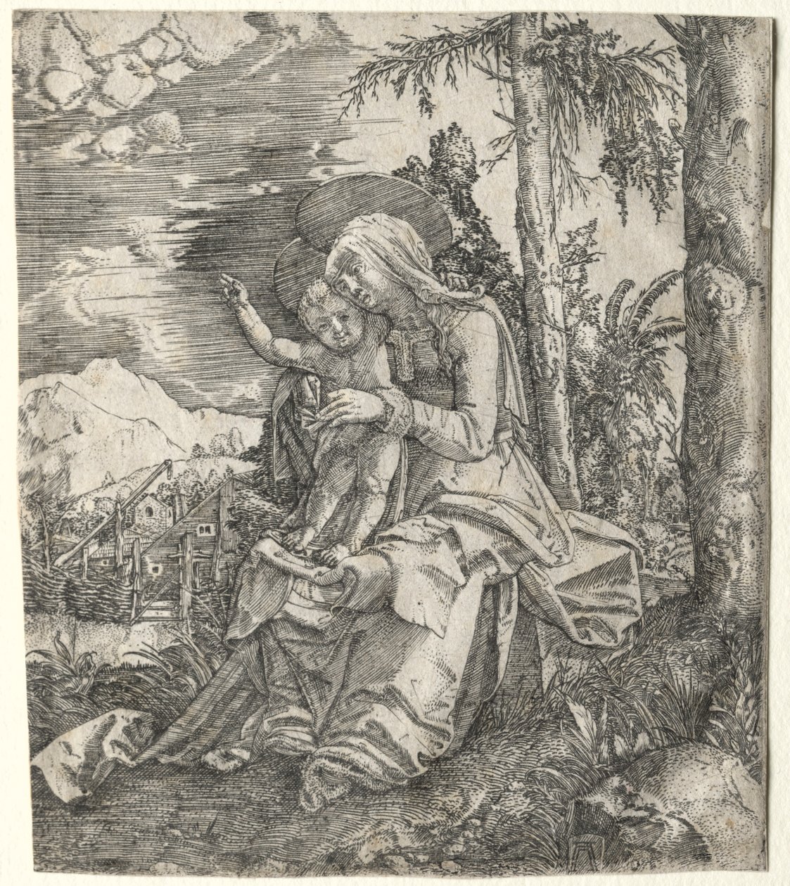 A Szűz egy tájban c. 1515. alkotó: Albrecht Altdorfer