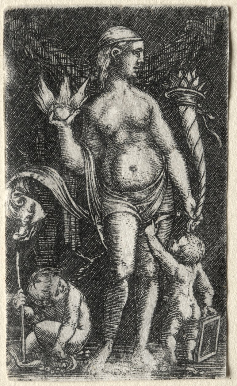 Vénusz két Ámor között, 1520. alkotó: Albrecht Altdorfer