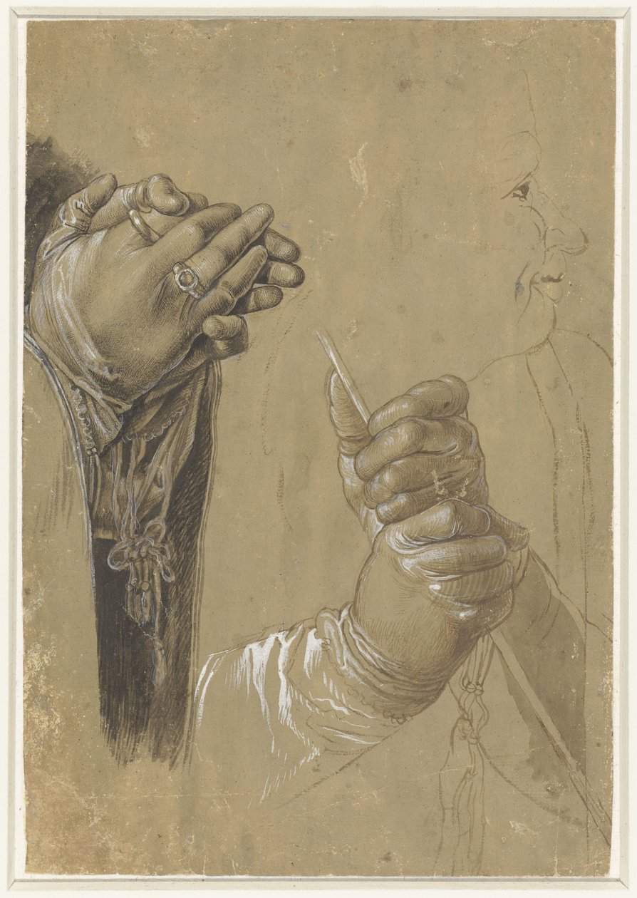 Kezek és profilfej alkotó: Albrecht Dürer (possibly)