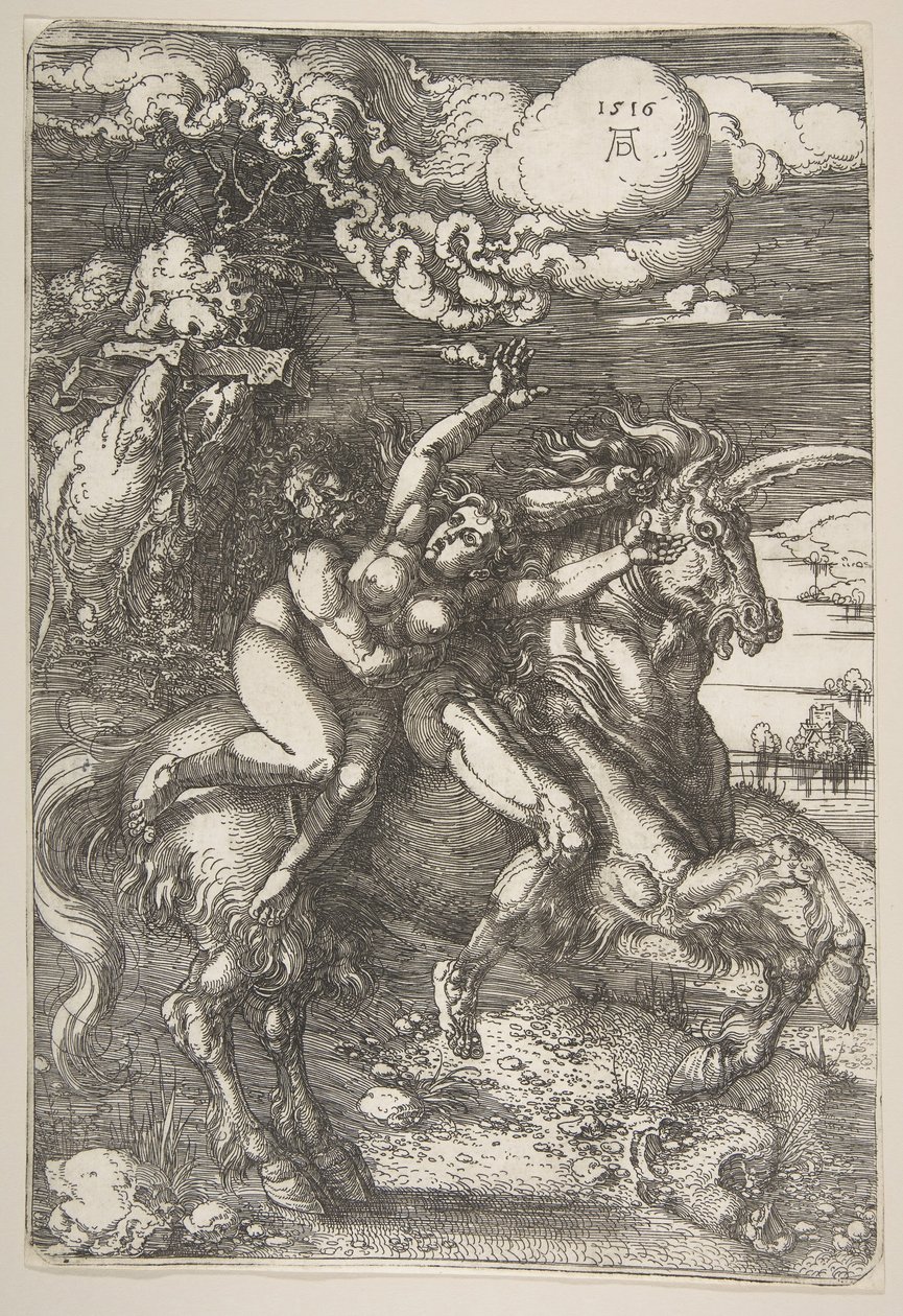Proserpine elrablása.n.d. alkotó: Albrecht Dürer
