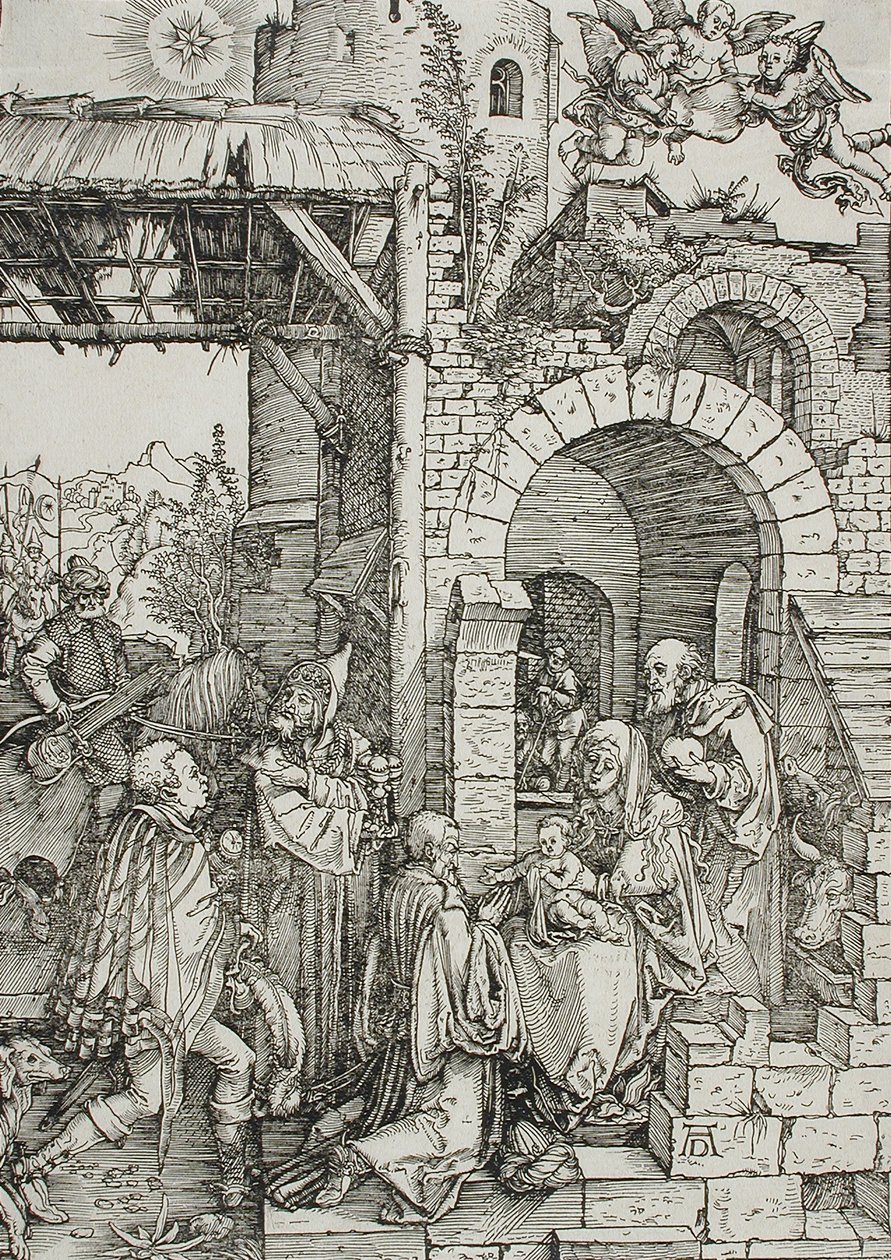A három királyok imádása alkotó: Albrecht Dürer