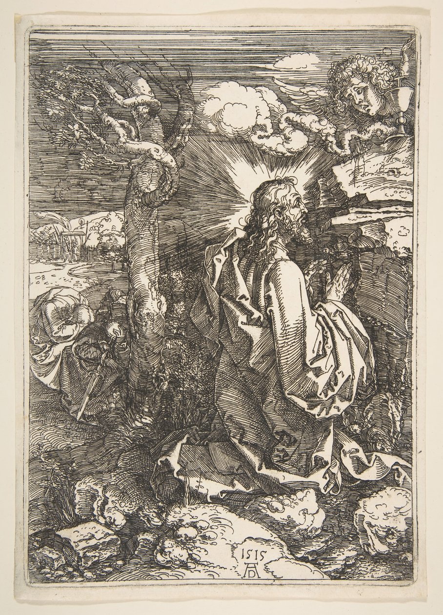 Agónia a kertben, 1515. alkotó: Albrecht Dürer