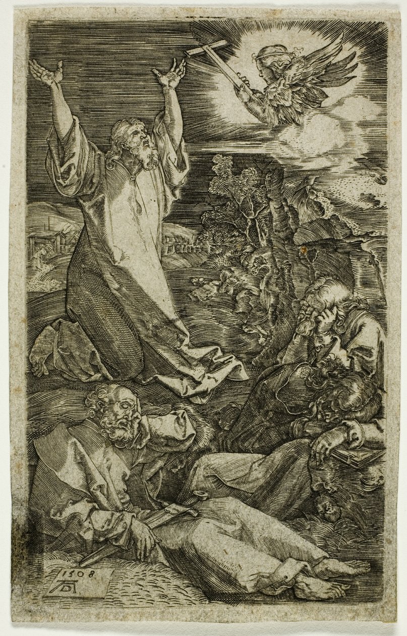Agónia a kertben, a Vésett passióból alkotó: Albrecht Dürer