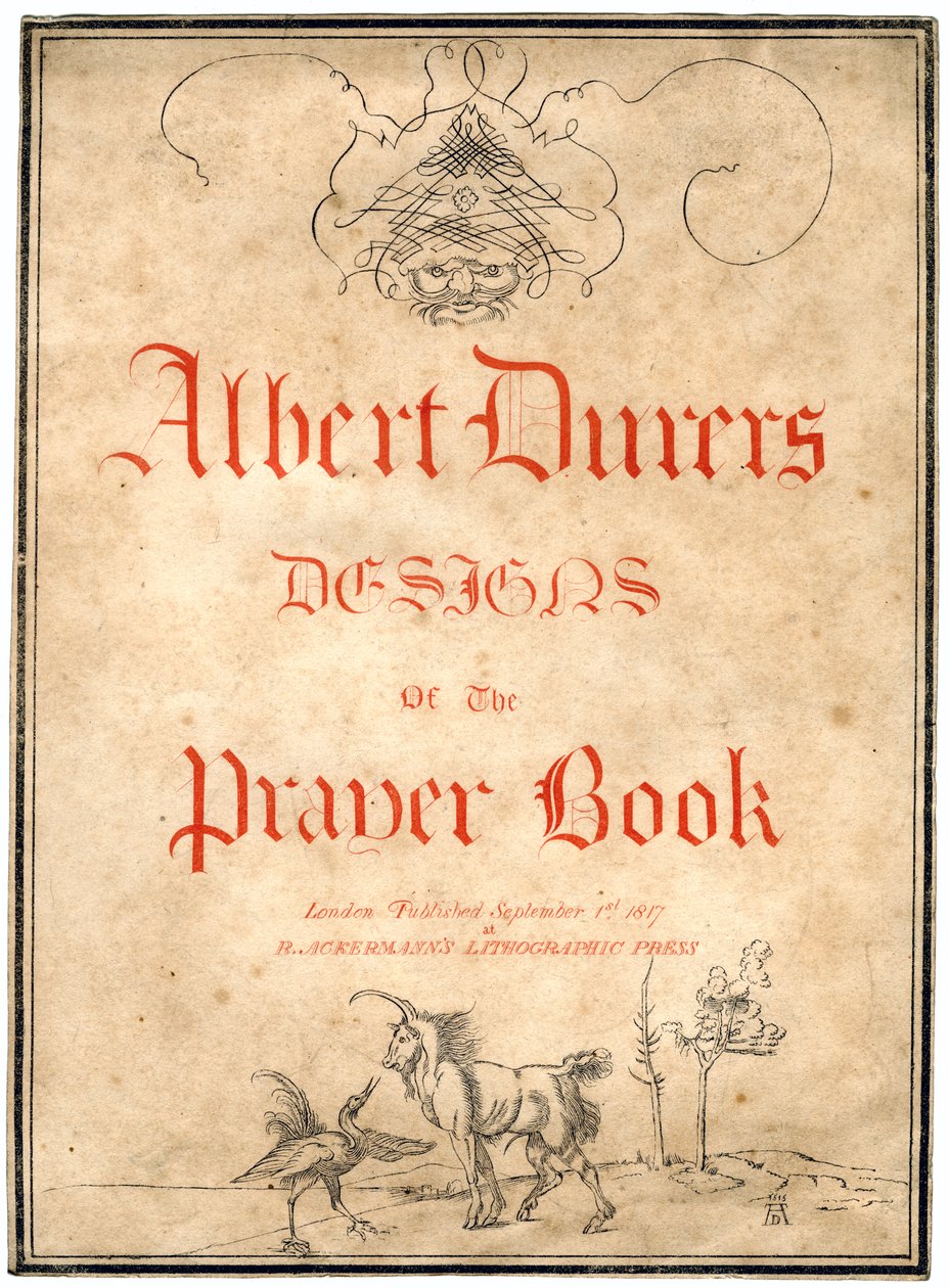 Albert Dürers Tervek az imakönyvhöz, 1817. alkotó: Albrecht Dürer