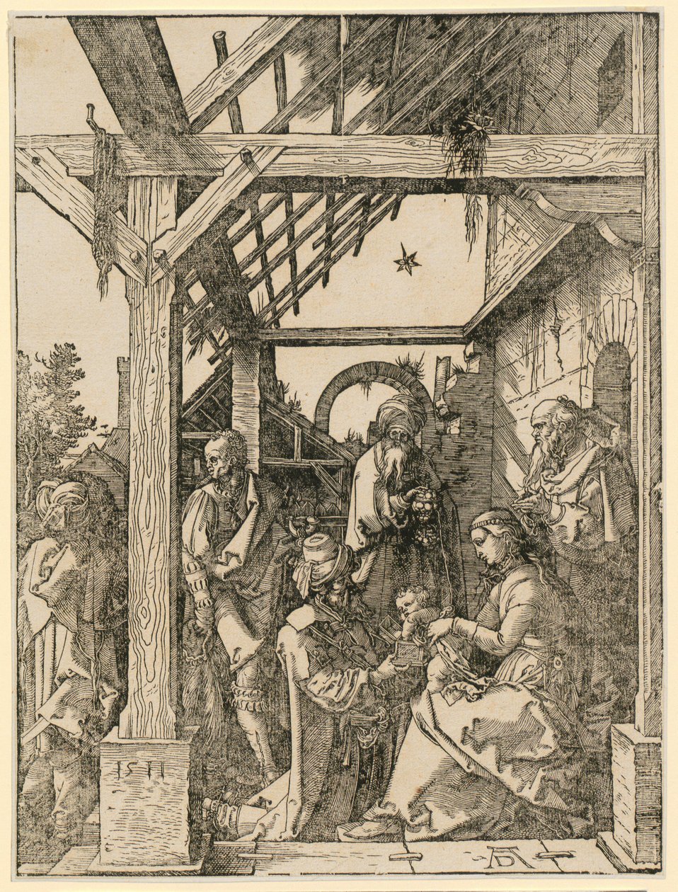 A három király imádása alkotó: Albrecht Dürer