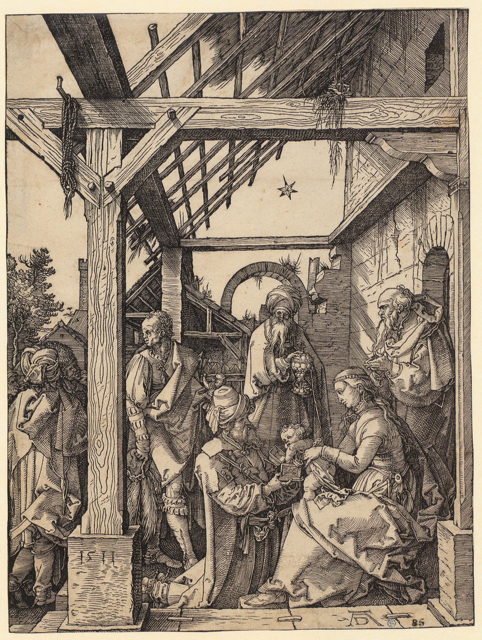 A királyok imádása alkotó: Albrecht Dürer