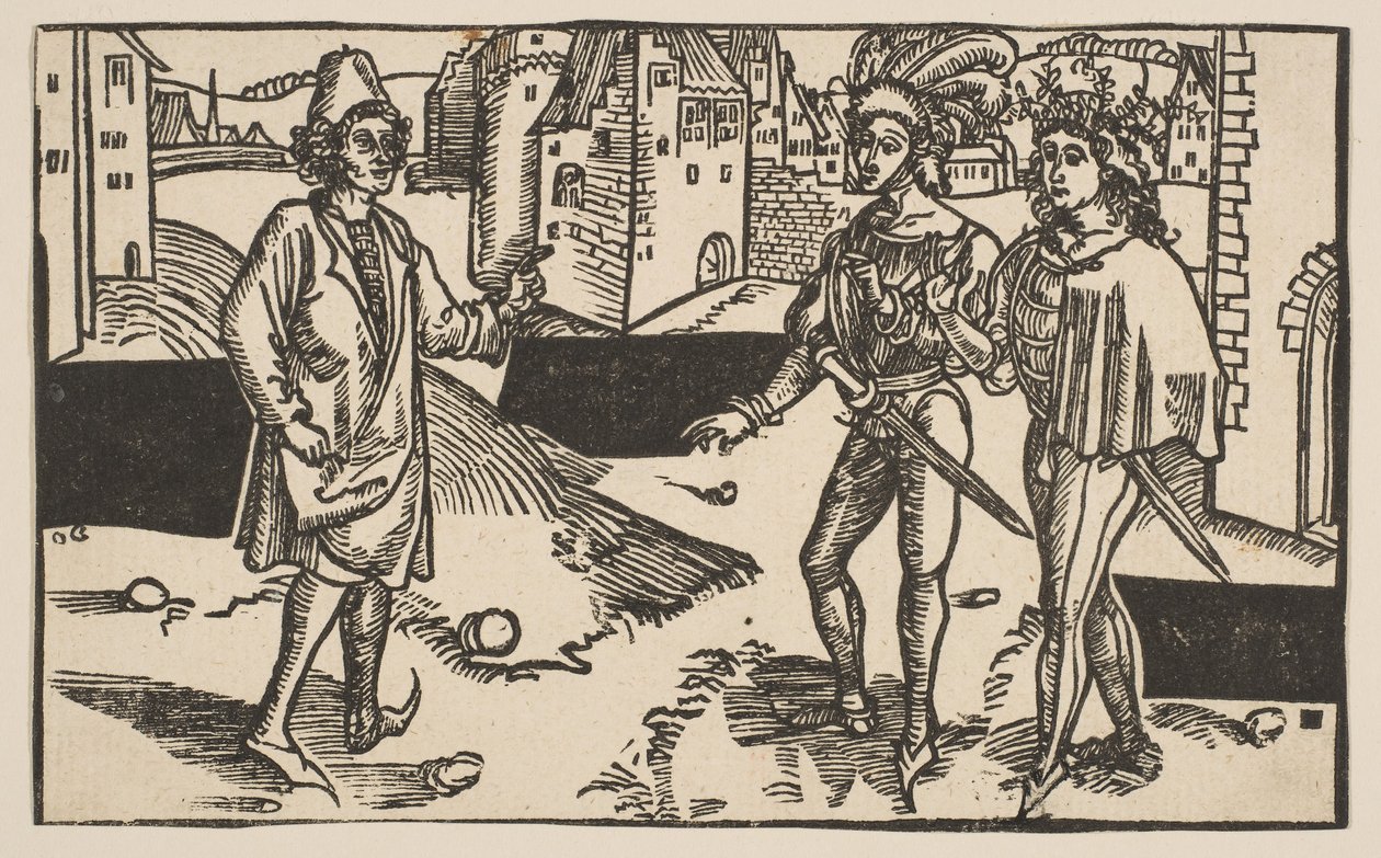 Andria, Terence vígjátékából, 19. századi reprint.n.d. alkotó: Albrecht Dürer