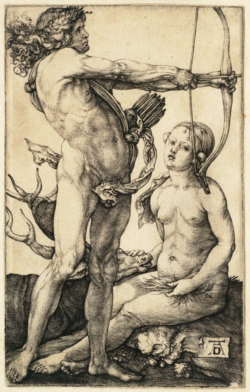 Apollón és Diana alkotó: Albrecht Dürer
