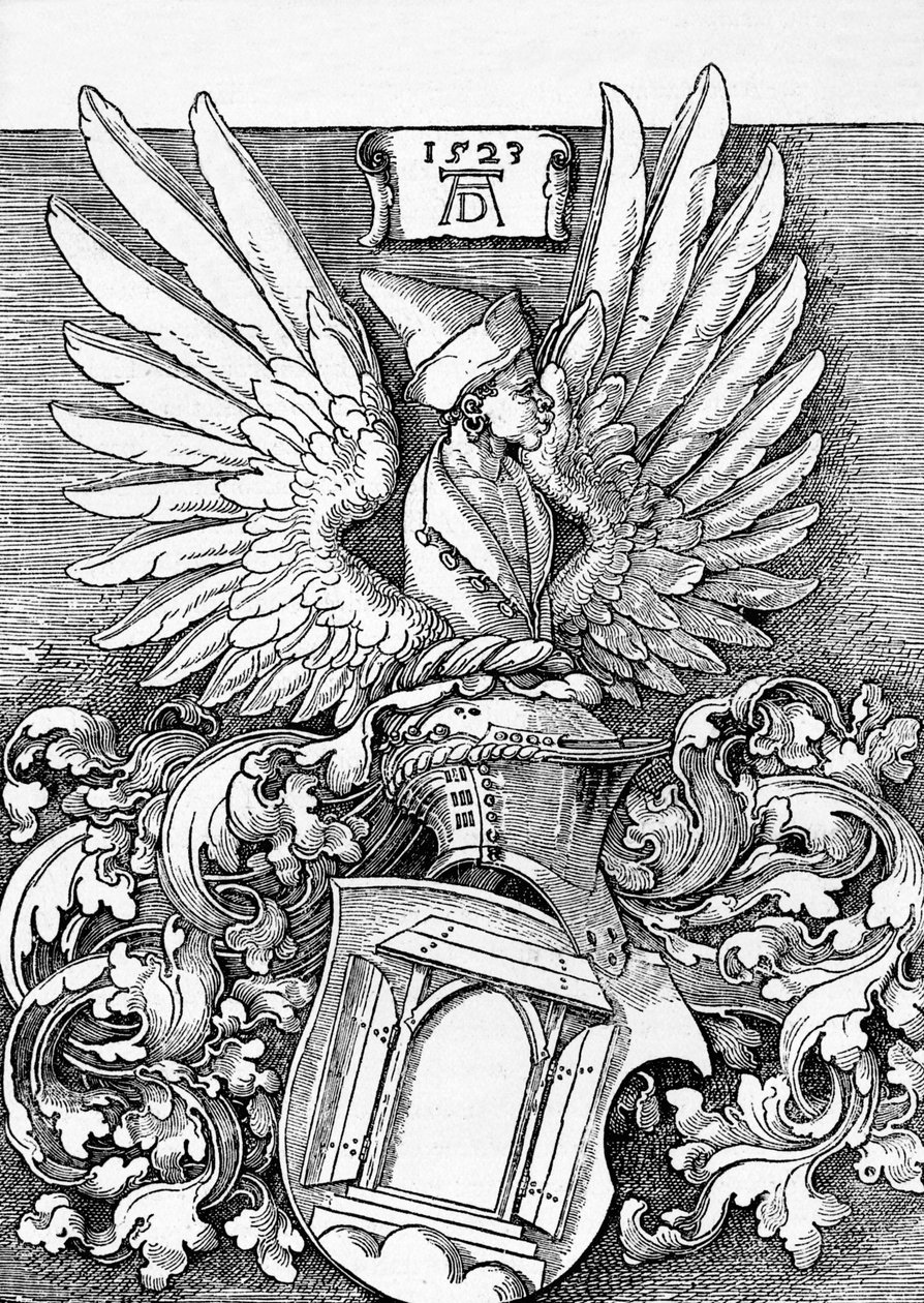 „A Durer család fegyveres csapágyai”, 1523, 1906 alkotó: Albrecht Dürer