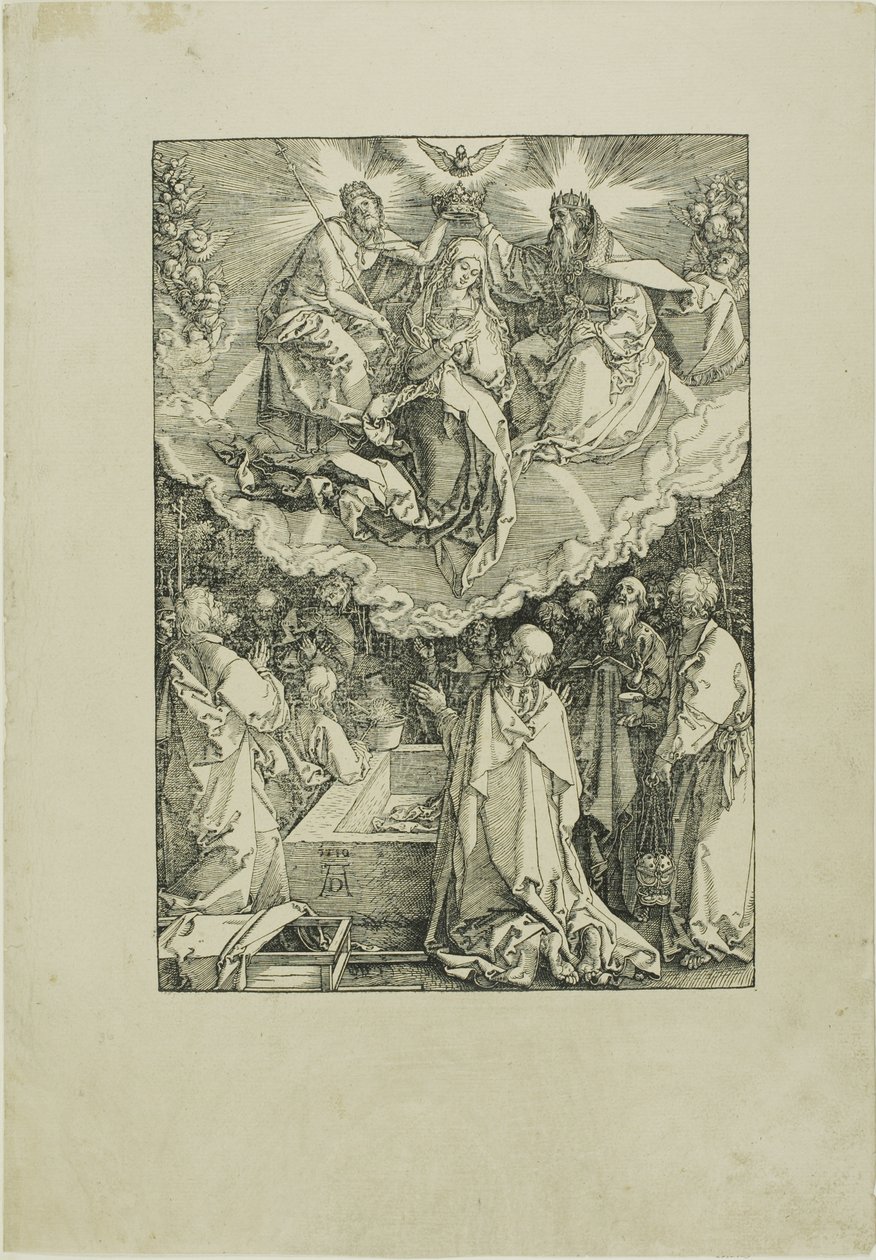 Szűz mennybemenetele és koronázása, A Szűz életéből alkotó: Albrecht Dürer