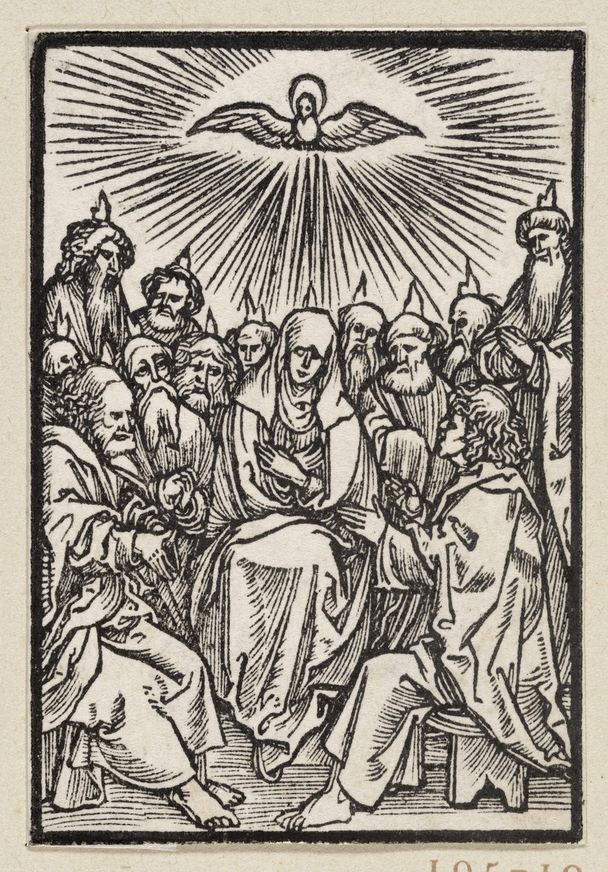 A Szentlélek kiáradása (63 vallási jelenet) alkotó: Albrecht Dürer