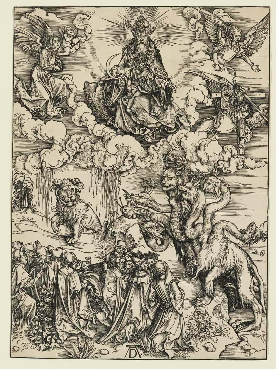 Bárányhoz hasonló, két szarvú fenevad alkotó: Albrecht Dürer