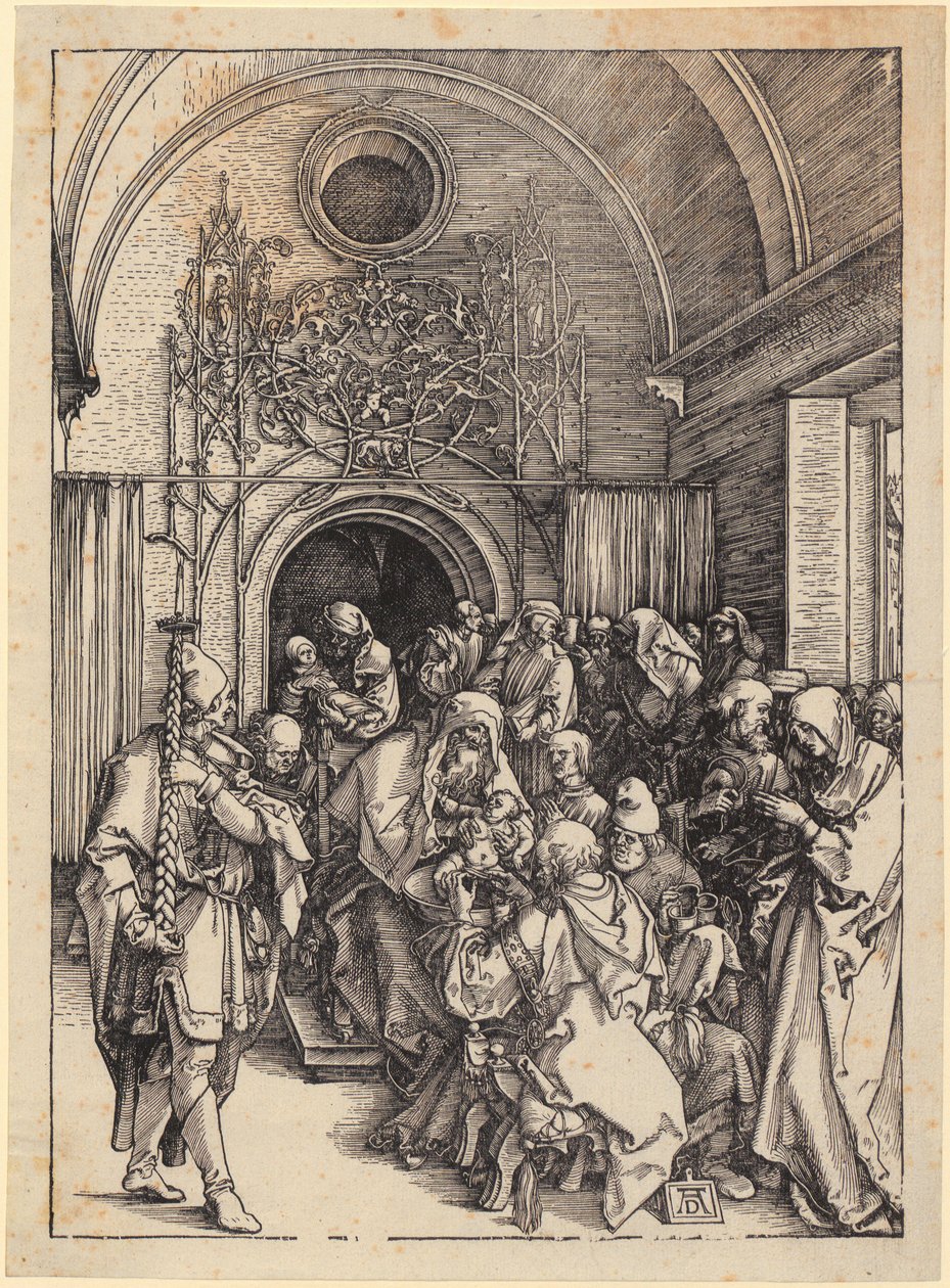 Krisztus körülmetélése, a „Mária élete” sorozat 11. lapja alkotó: Albrecht Dürer