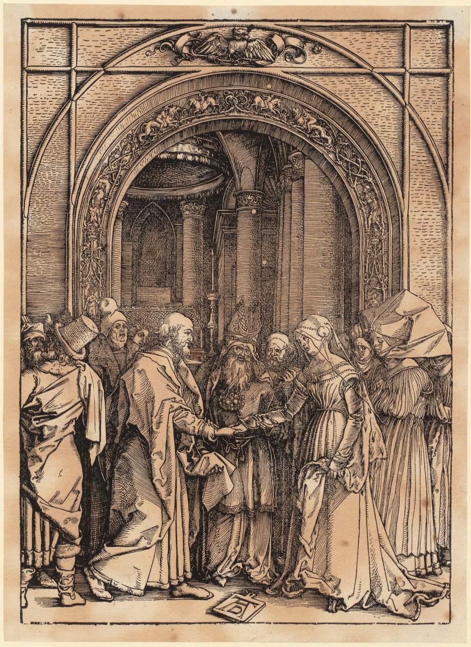 Krisztus körülmetélése, a „Szűz Mária élete” sorozat 11. lapja alkotó: Albrecht Dürer