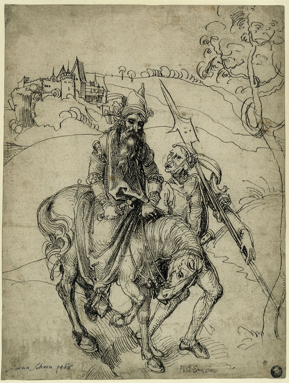 Vak lovas (Belisarius?) alkotó: Albrecht Dürer