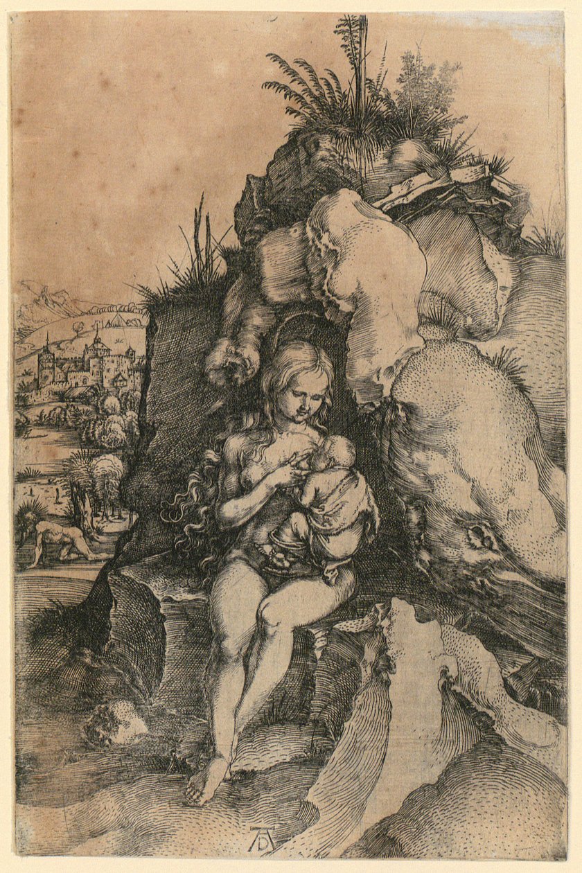 Aranyszájú Szent János bűnbánata alkotó: Albrecht Dürer