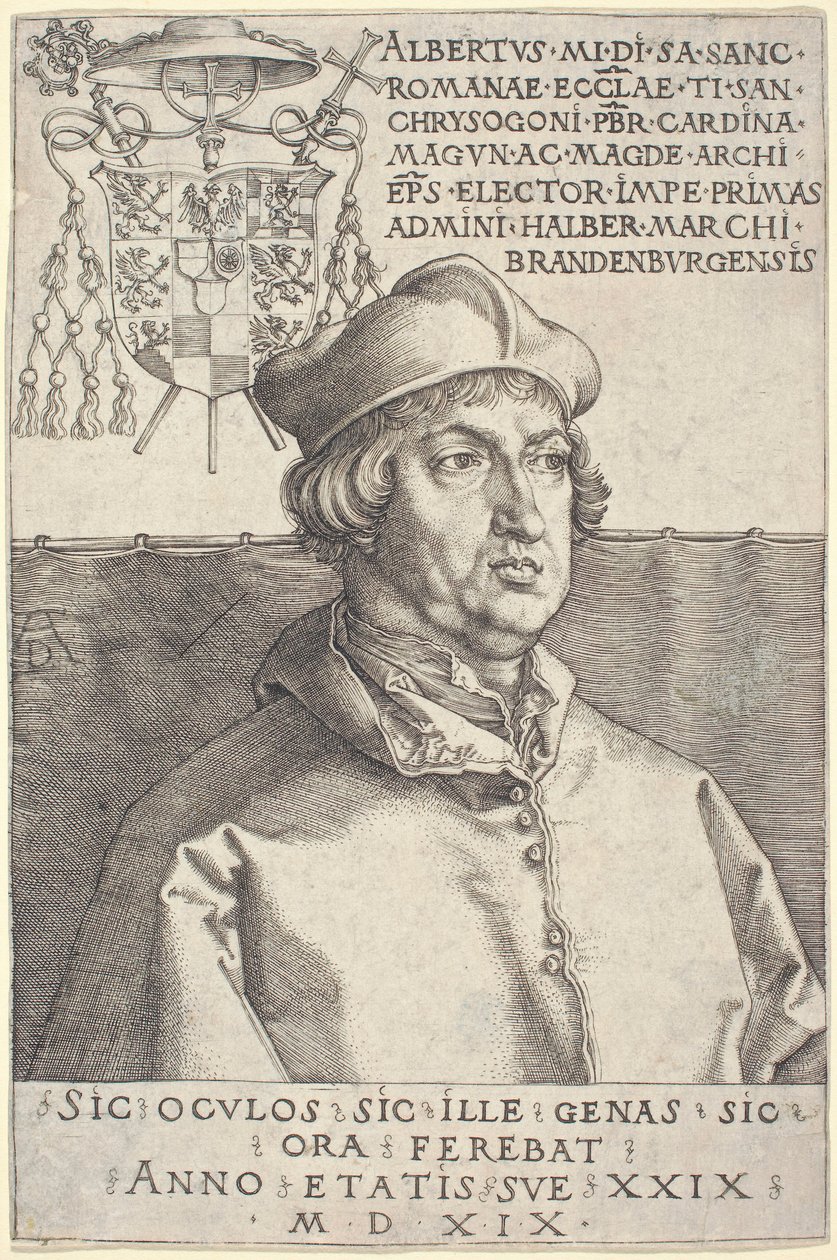 Brandenburgi Albrecht bíboros („Kis bíboros”) alkotó: Albrecht Dürer