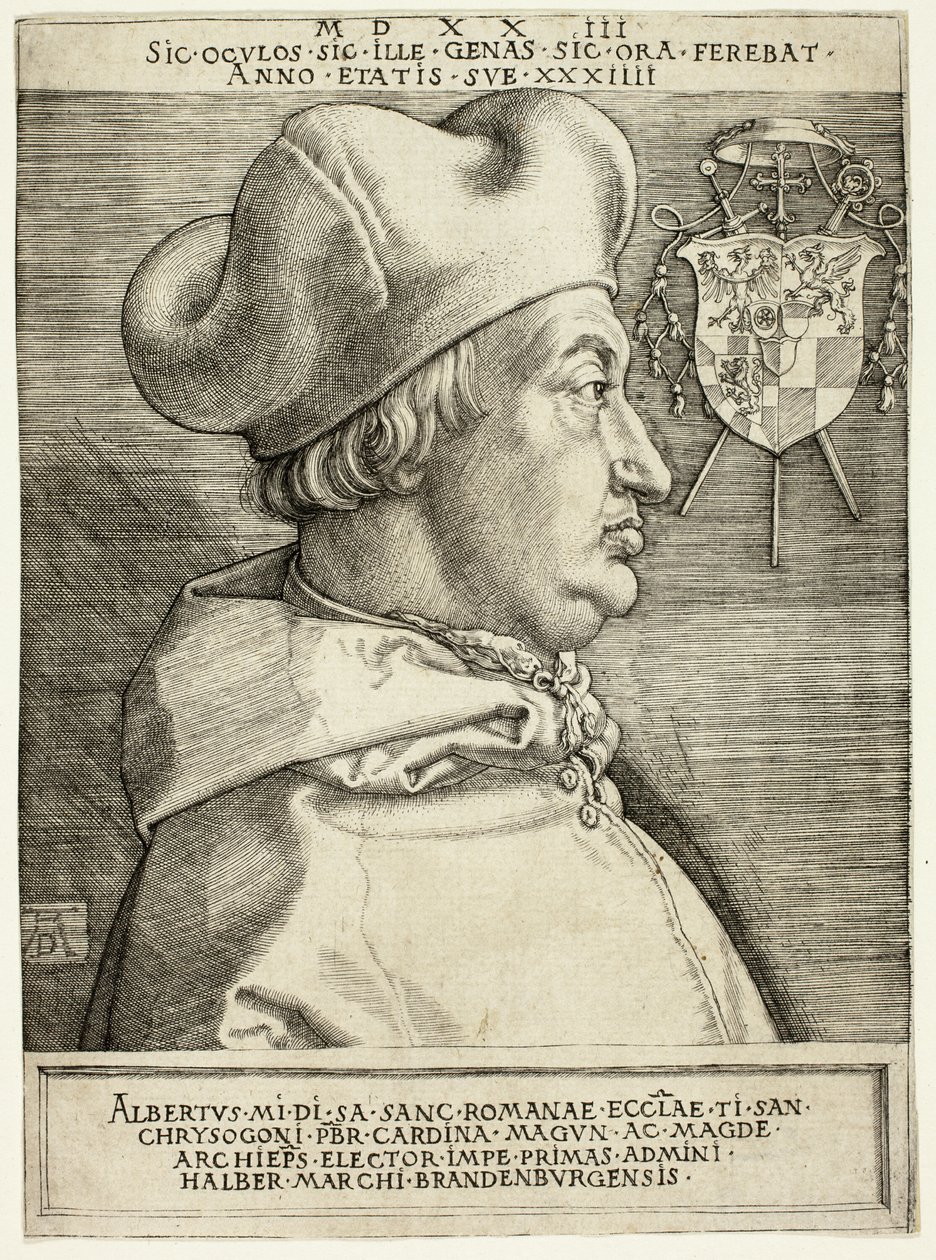 Brandenburgi Albrecht bíboros (A nagy bíboros) alkotó: Albrecht Dürer