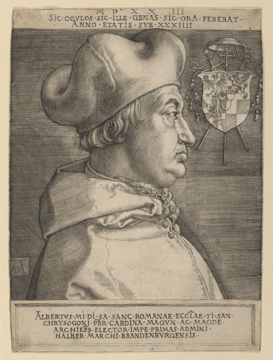 Brandenburgi Albrecht bíboros (nagy tábla) alkotó: Albrecht Dürer