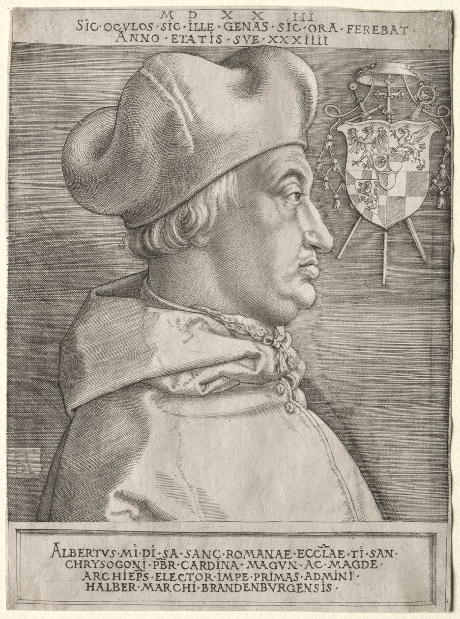 Brandenburgi Albrecht bíboros – A nagy tányér alkotó: Albrecht Dürer