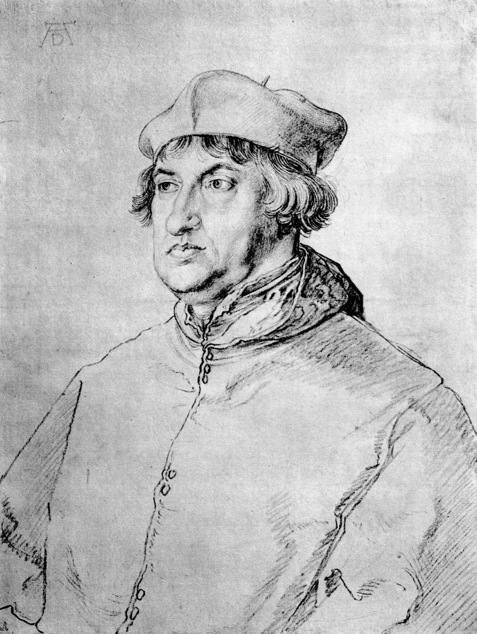 Albrecht brandenburgi bíboros, 1518, 1936 alkotó: Albrecht Dürer
