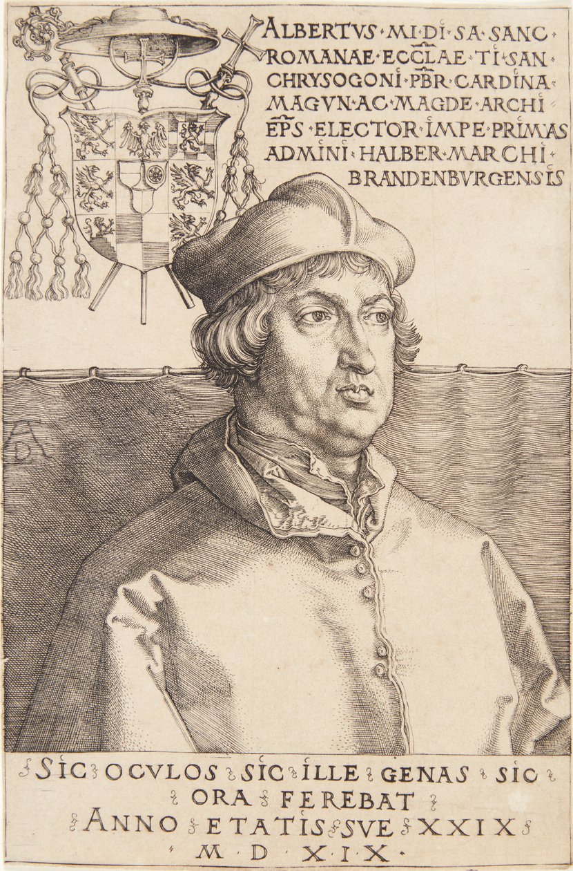 Brandenburgi Albrecht bíboros; vagy A kis bíboros alkotó: Albrecht Dürer