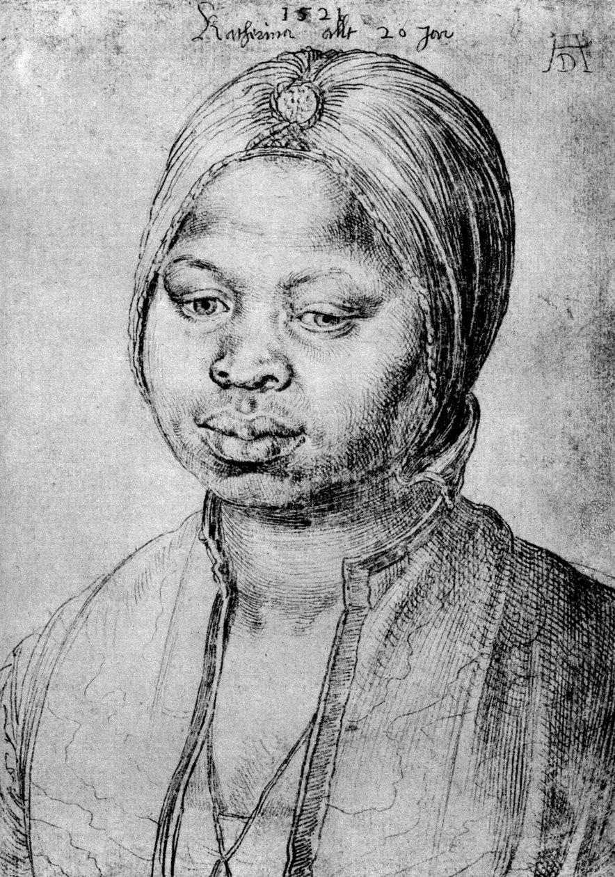 Catherine, a portugál Bradao mulattája, 1521, 1936 alkotó: Albrecht Dürer